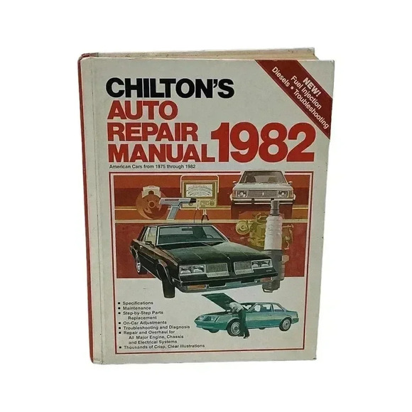 Vintage 1982 Chilton's Auto Repair Manual American Cars 1975 - 1982 Hardcover - Picture 1 of 12